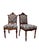 19th Century Eastlake Walnut Hall Chairs With Bargello Upholstery, Set of 2 For Sale - Image 11 of 15