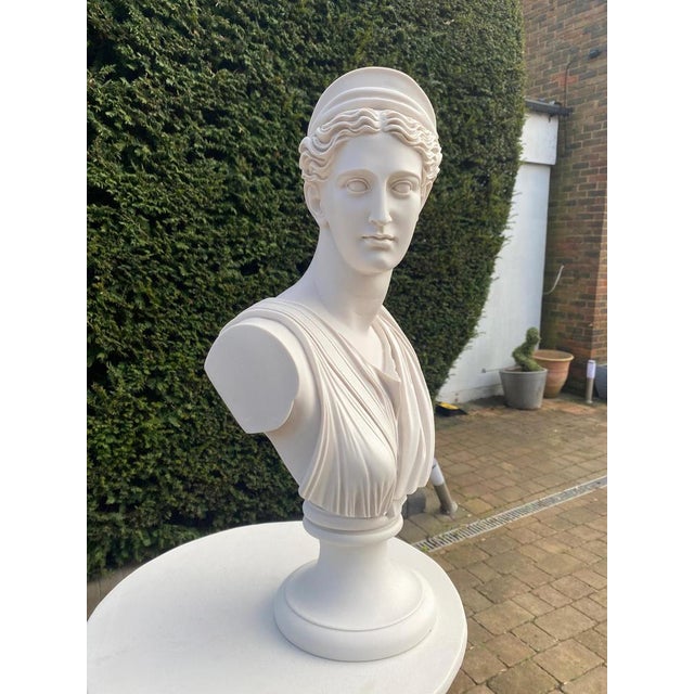 Diana the Huntress Bust, 20th Century, Stone For Sale - Image 3 of 6