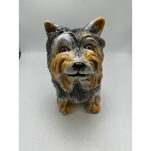Italian Vintage Ceramic Yorkie For Sale In Charleston - Image 6 of 8