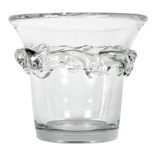 Vintage France Daum Crystal Ice Bucket For Sale