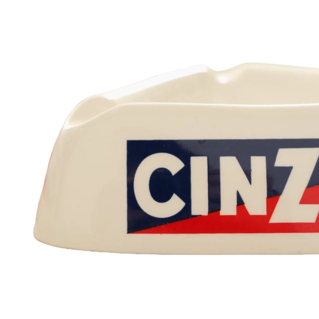 Mid-Century Modern Cinzano Ceramic Ashtray For Sale - Image 3 of 5