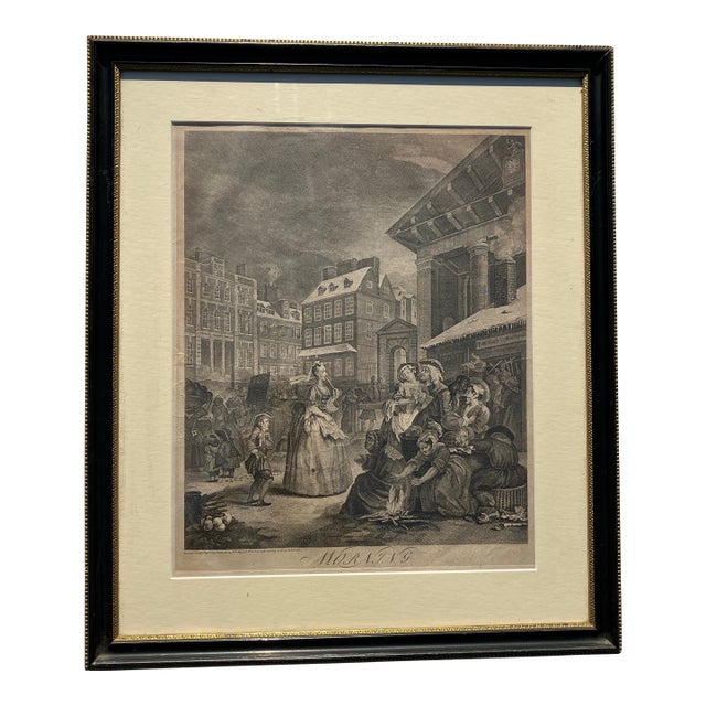 Antique Hogarth Engraving Dated 1739 For Sale