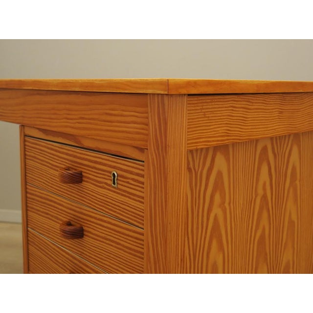 Danish Pine Desk, 1970s For Sale - Image 10 of 17