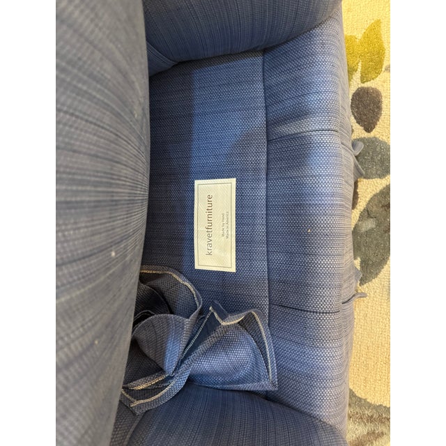 Contemporary 21st Century Vintage Designer Kravet Swivel Chair For Sale - Image 3 of 6