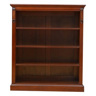 Victorian Mahogany Open Bookcase For Sale