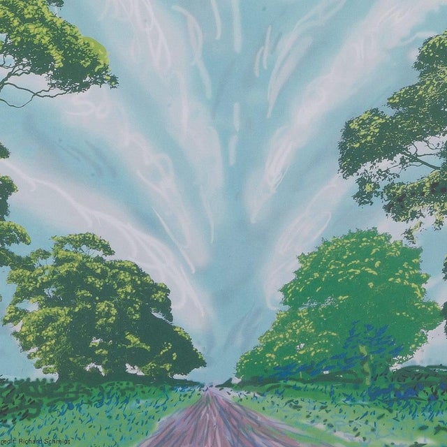 Summer Sky Poster after David Hockney For Sale - Image 5 of 6