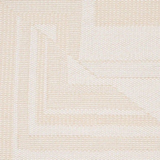 Abstract Sample - Schumacher Zsuzsa Fabric in Ivory For Sale - Image 3 of 4