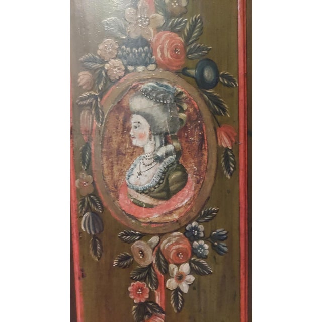 A rare and exceptionally beautiful Central European painted wedding armoire (Bauernschrank), dating to the late 18th...