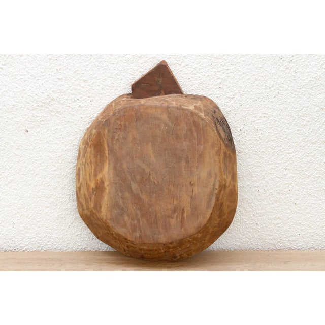Brown Primitive Carved Wood Swat Valley Bowl For Sale - Image 8 of 9