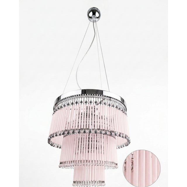 Handcrafted Murano Glass Straws and Glass Beads Chandelier, Venice, Italy, 1962 For Sale - Image 4 of 10