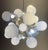 Exciting pastel blue color gradation for this Murano chandelier, different shades together for this beautiful color. Note...