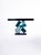 Equilibre Console in Blue and Black Tinded Marquetry by Aymeric Lefort For Sale - Image 6 of 18