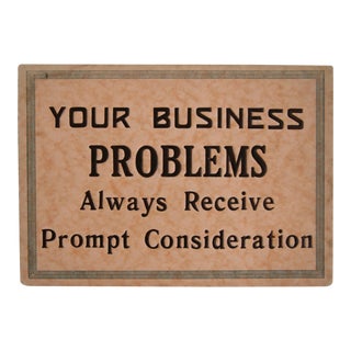 Vintage Business Store Sign For Sale