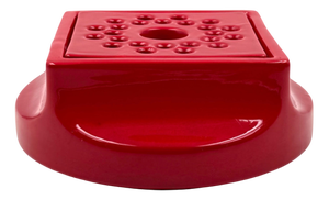 Space Age Red Ceramic Ashtray by Studio Opi for Gabbianelli, Italy, 1970s