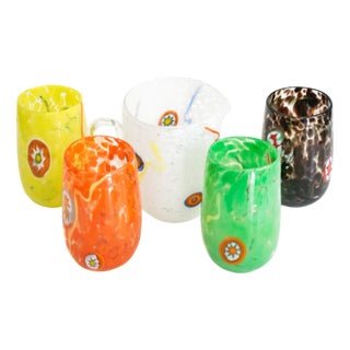 Italian Cocktail Glasses by Mariana Iskra for Ribes Studio, Set of 5 For Sale