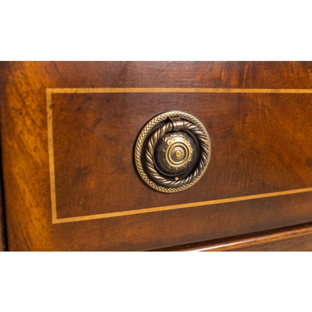 Wood 1990s Drexel Covington Park Mahogany Federal Sideboard For Sale - Image 7 of 18