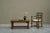 Mid-Century Spanish Coffee Table in Oak and Patinated Leather, 1940s For Sale - Image 4 of 12