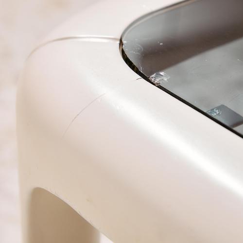 Wood and Glass Coffee Table, 1970s For Sale - Image 10 of 13