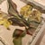 Yellow 1940s Benjamin Jorj Harris Yellow Lillys Airbrushed Painting For Sale - Image 8 of 17