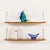 A set of two extra-deep danish floating shelves in teak, dating from the 1960s. dimensions of each shelf: h: 20 cm / w: 72...