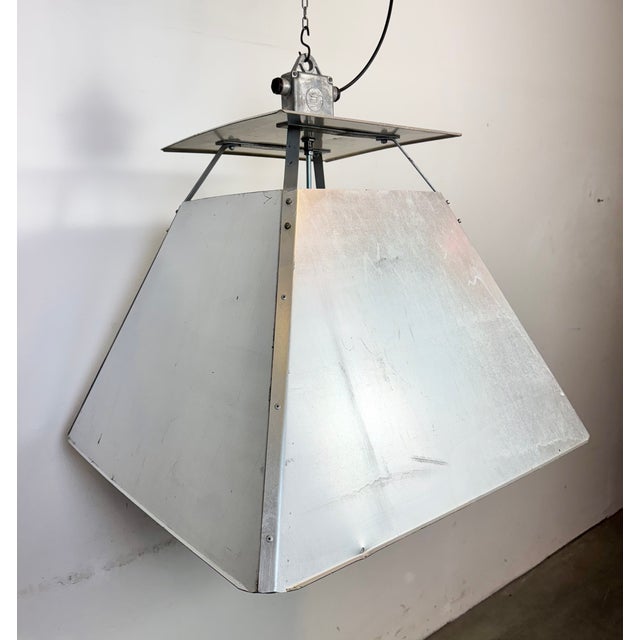 Large Industrial Factory Pendant Lamp from Elektrosvit, 1970s For Sale - Image 6 of 18