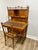 Late 20th Century Aesthetic Movement Faux Bamboo Bird's-Eye Maple Secretary Desk & Original Chair Attributed to r.j. Horner For Sale - Image 14 of 17