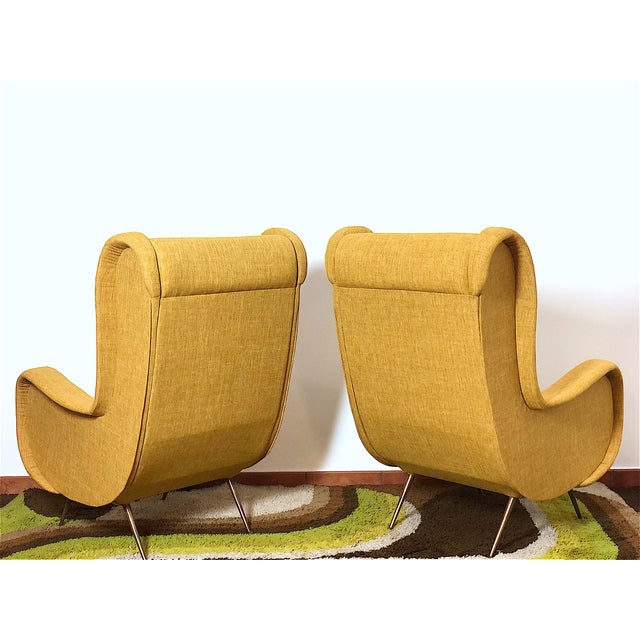 Vintage Italian Senior Lounge Chairs by Marco Zanuso, 1950s, Set of 2 For Sale - Image 11 of 16