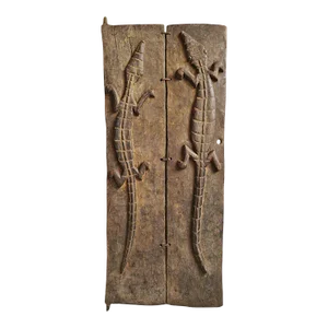Early 20th Century Authentic Dogon Crocodile Grain Door