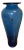 Post Modern Blenko Blue Nuevo Floral Vase For Sale