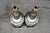 Mid 20th Century Mid 20th Century Stiffel Hollywood Regency Empire White Enamel & Brass Buffet Table Lamps - Pair For Sale - Image 5 of 18
