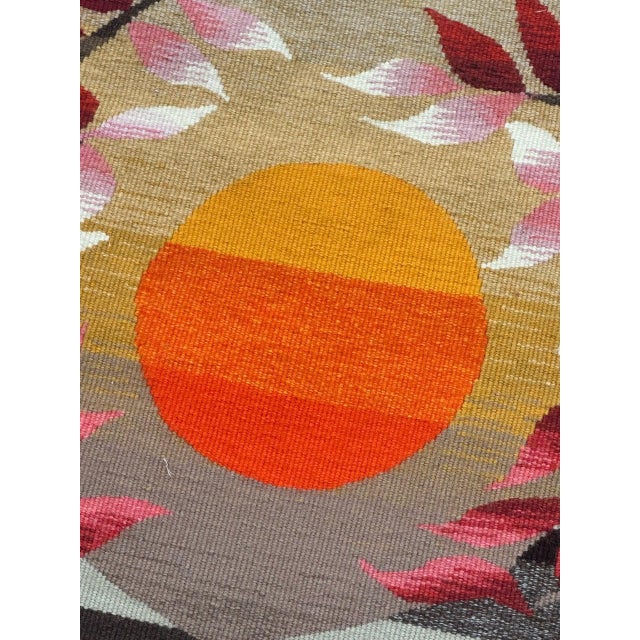French Tapestry by Michèle Ray Arbre Dor for Aubusson, 1950s For Sale - Image 13 of 18