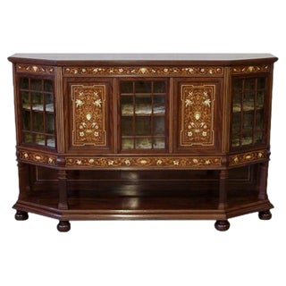 Antique Mahogany Side Cabinet from T. Simpson & Sons For Sale