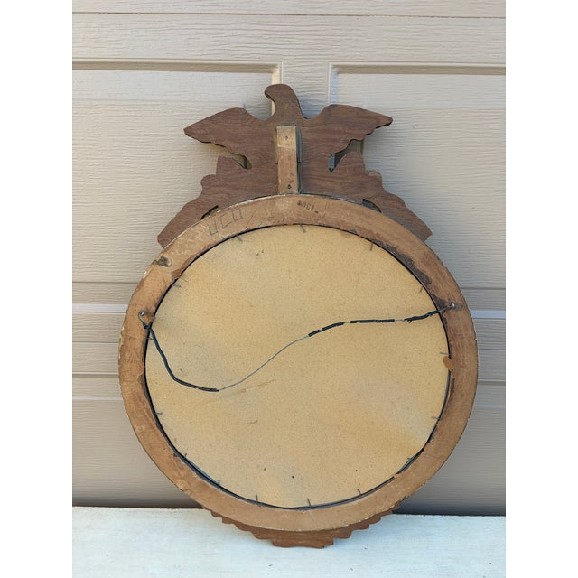 American Federal Giltwood Eagle Bullseye Convex Mirror For Sale - Image 15 of 15