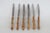 Wood Ed Wusthof Dreizackwerk Solingen Germany 6pc Knives Bamboo Stainless Steel 5099b For Sale - Image 7 of 12