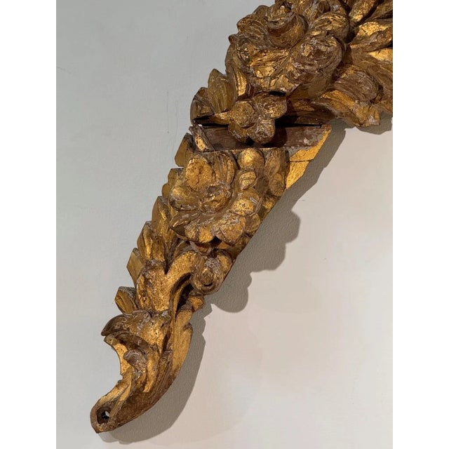 French Carved and Gilded Architectural Fragment, 18th-19th C. For Sale - Image 6 of 6