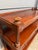 Vintage antique-style mahogany buffet table/trolley, traditional two drawer étagère server with wheels. British Colonial...