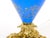 Antique French Painted Glass Table Lamps Gilt Bronze Mounts - Pair For Sale - Image 9 of 12