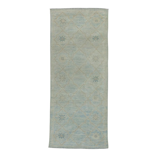 Turkish Oushak Rug 2'11" x 7' #17835 For Sale