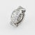 Mid-Century Modern Vintage Platinum Diamond Mixed Cuts Wedding Band Eternity Ring Size 6.5 For Sale - Image 3 of 4