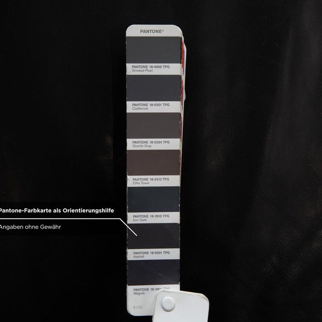 Black Leather Atlanta Three-Seater Sofa from Laauser For Sale - Image 12 of 16