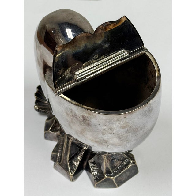 Late 19th Century 1880s English Silver Plated Nautilus Spoon Warmer For Sale - Image 5 of 11
