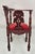 Late 20th Century Reproduction Italian Renaissance Style Mahogany Corner Side Chair W/ Carved Face For Sale - Image 10 of 12