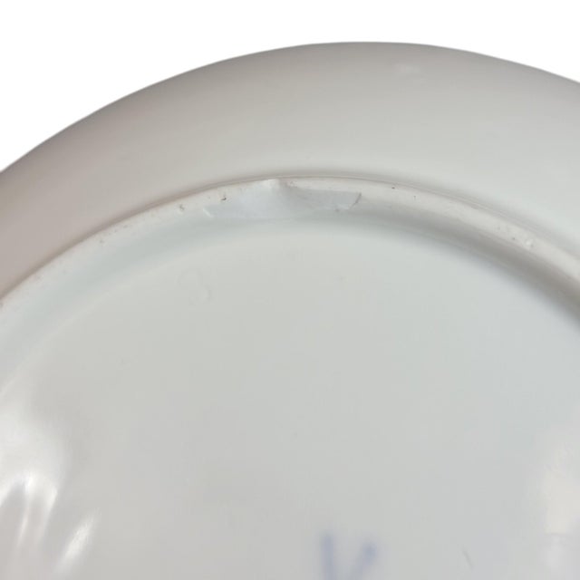 Marcolini Porcelain Saucer with Blue Ribbon Border from Meissen, 17741814 For Sale - Image 6 of 7