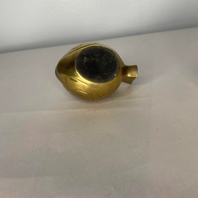 Mid 20th Century Vintage Brass Fish Figure For Sale - Image 5 of 6