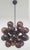 Italian 21st Century Ventiquattro Black Powder Coat Amethyst Bubbles Murano Sputnik Chandelier by Fabio LTD For Sale - Image 3 of 6