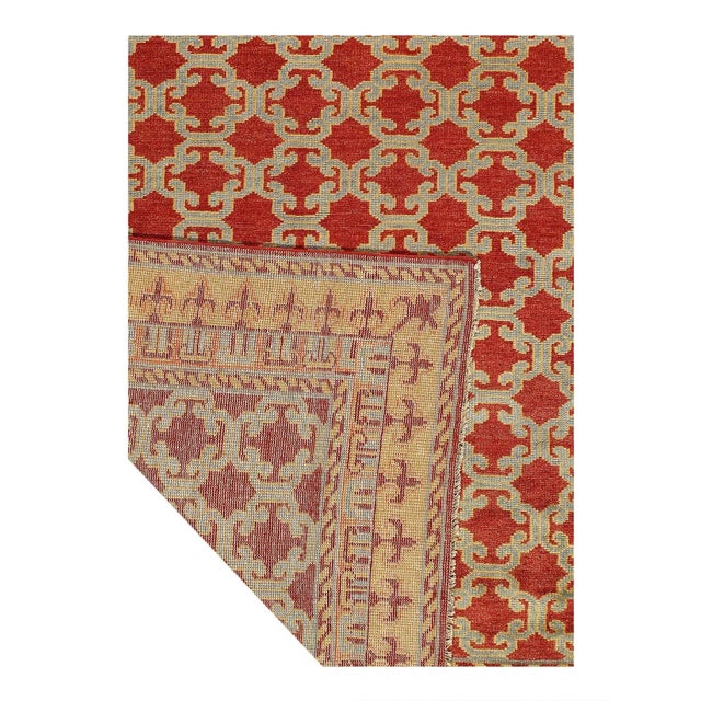 Fine Hand Knotted Khotan Design For Sale - Image 4 of 5