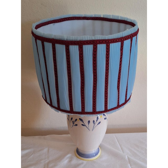 Vintage Table Lamp with Ceramic Base and Shade from Lamplove, 1980s For Sale - Image 4 of 8