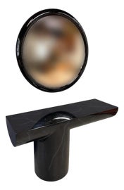 Example of Console Table With Mirror Set
