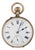 Swiss Pocket Watch in 14 kt Gold Case For Sale