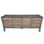 Crafted from elm wood, this modern sideboard features warm tan-brown carved doors contrasted by a black finish across the...